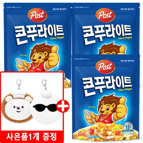 포스트 콘푸라이트 600gX3개+키링1개(랜덤)