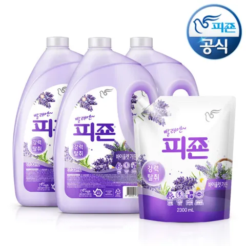 피죤 섬유유연제 3.1L 3개+2.3L 1개