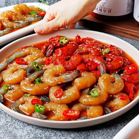 백년본가 수제 간장 깐새우장 500g+양념 깐새우장 500g