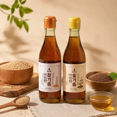 통참깨 참기름 350ml x 2병