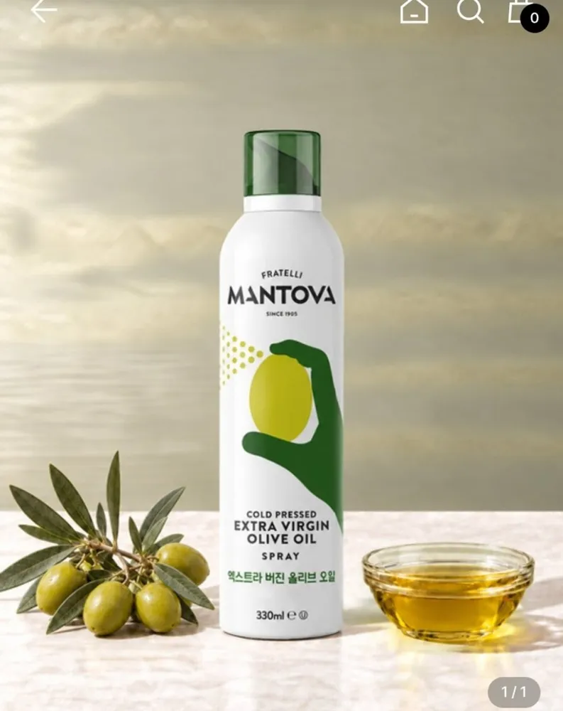[W컨셉] 만토바 오리지널 엑스트라 버진 올리브오일 스프레이 330ml 2개 (27,930원/무료배송)