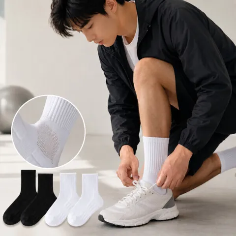 2중쿠션 도톰 족적 양말 15켤레