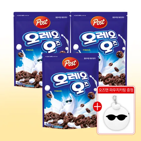 오레오 오즈 500g 3개 + 오즈맨 파우치키링