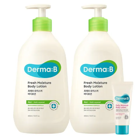 더마비 프레쉬 모이스처 바디로션 400ml 2개 + 20ml 4개