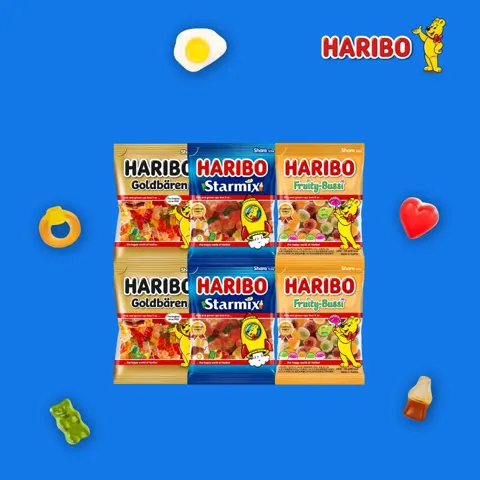 하리보 젤리 200g 인기 3종 6봉 + 하리보 백 증정