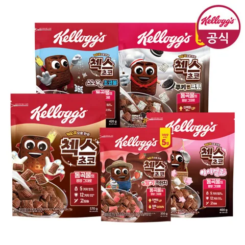 첵스5종 1+1+1 골라담기(총3팩)+쿠키앤크림 60g