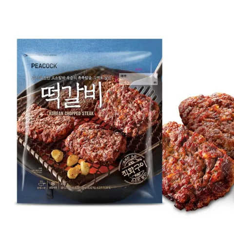 피코크 직화구이 떡갈비 450g 50팩