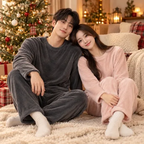 밍크털 수면잠옷 상하의/바지1+1