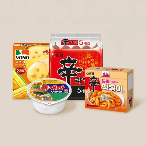 농심 신안너짜 25입(신라면10+안성탕면5+너구리5+짜파게티5)