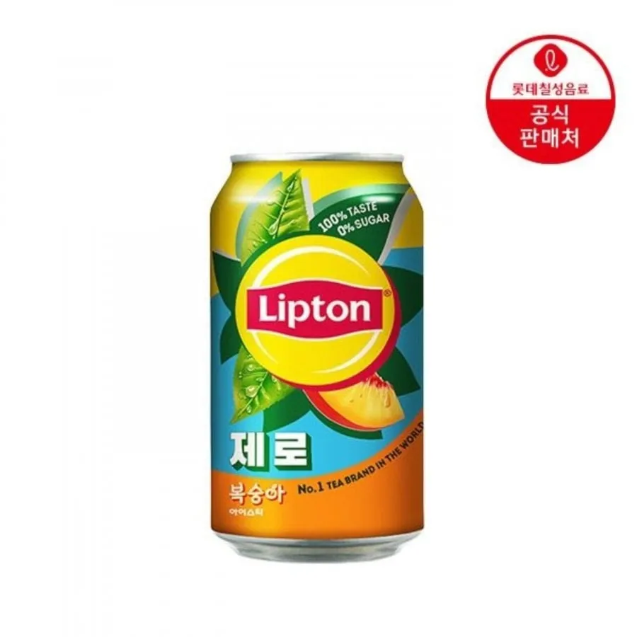 [롯데온] 립톤 제로 복숭아 아이스티 355ml 24캔 (10,000원 / 무배)