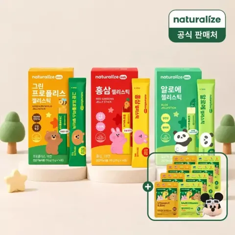 네추럴라이즈 키즈 젤리스틱 2박스 + 증정