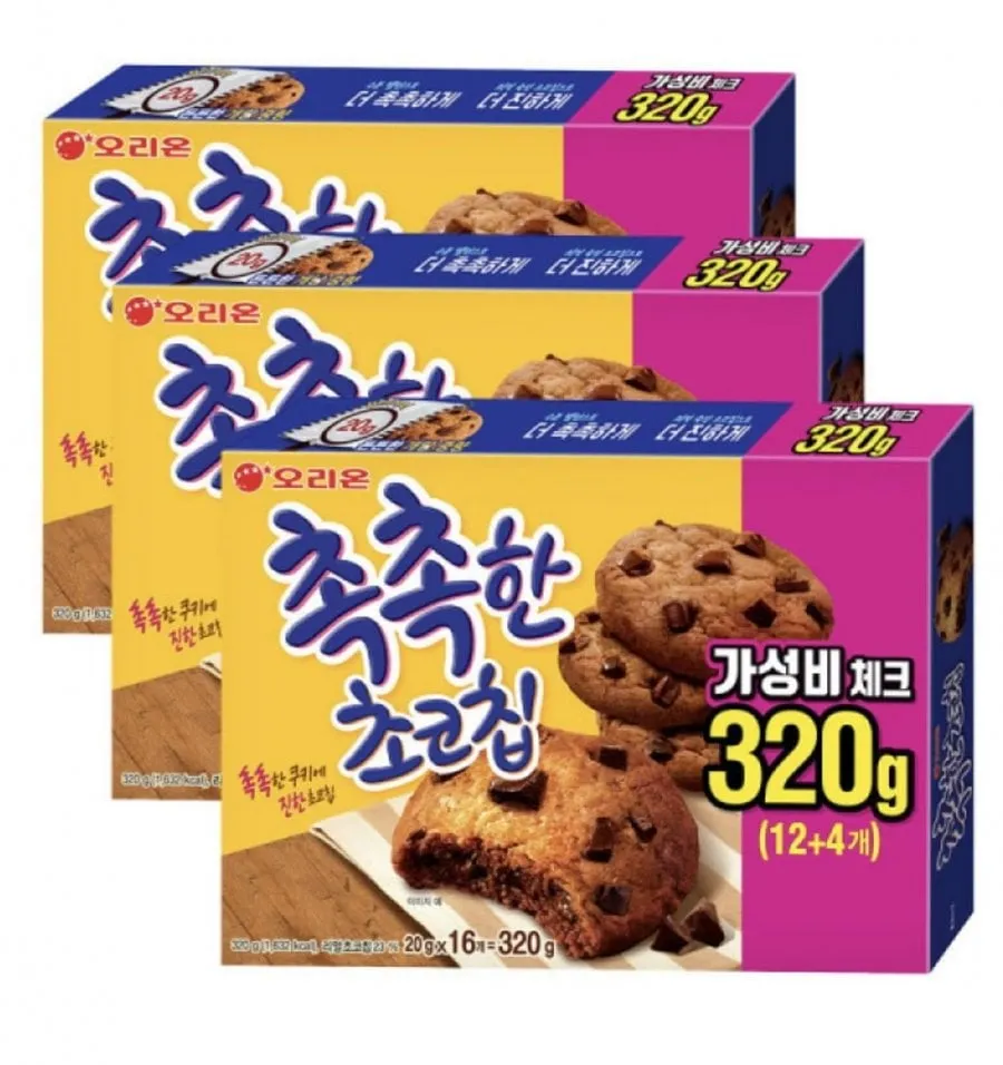[지마켓] 촉촉한 초코칩 16개입 x 3박스 (9,900원/무료)
