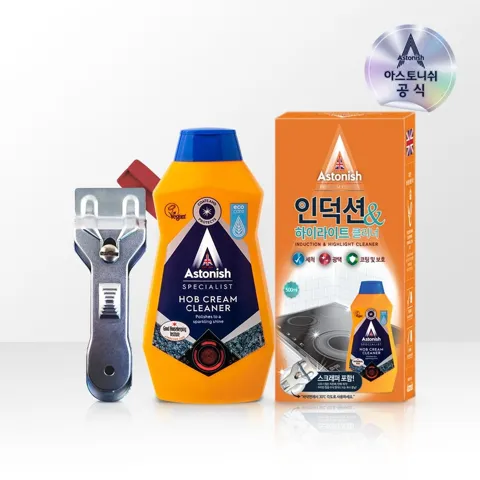 아스토니쉬 인덕션/하이라이트 클리너 500ml+전용 스크래퍼
