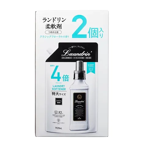 란도린 특대용량 클래식 플로랄 섬유제 1920ml 2개세트