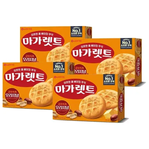 롯데웰푸드 마가렛트 오리지널 대, 352g, 4개 (티멤버십)