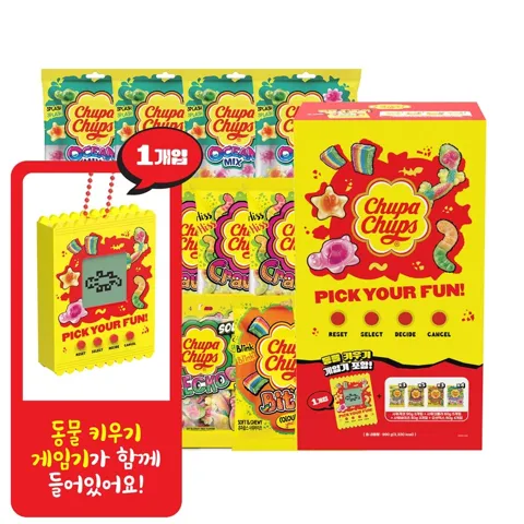 농심 츄파춥스 동물 키우기 게임기 기획팩