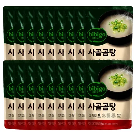 비비고 사골곰탕 500g 18개 카드할인시 14,720원
