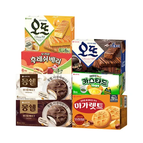 파이 7종 혼합구성 (오뜨 몽쉘 카스타드 마가렛트 등)