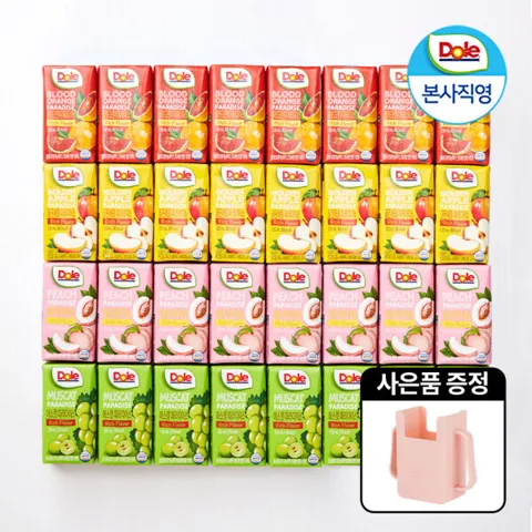 Dole 과즙100% 파라다이스 주스 버라이어티팩 32입