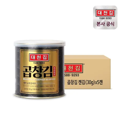 대천김 곱창김 캔김 30g 5캔