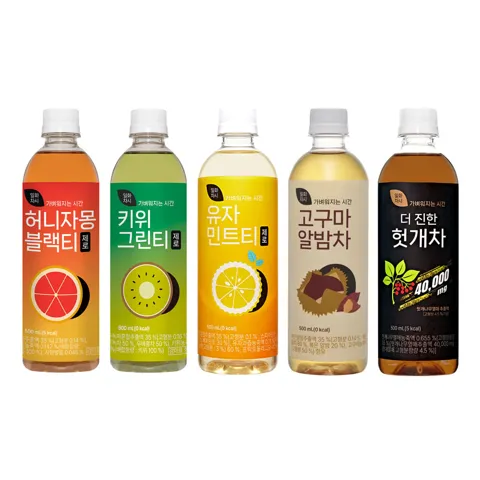 일화차시 제로 500ml X 20pet 허니자몽블랙티 키위그린티 유자민트티 고구마알밤차 임박