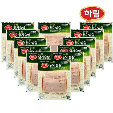 하림 닭가슴살 햄 43g 12봉