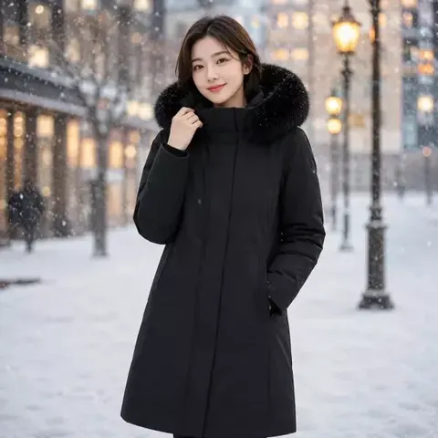 네파 여성 아르테 고어텍스 윈드스토퍼 구스 롱다운