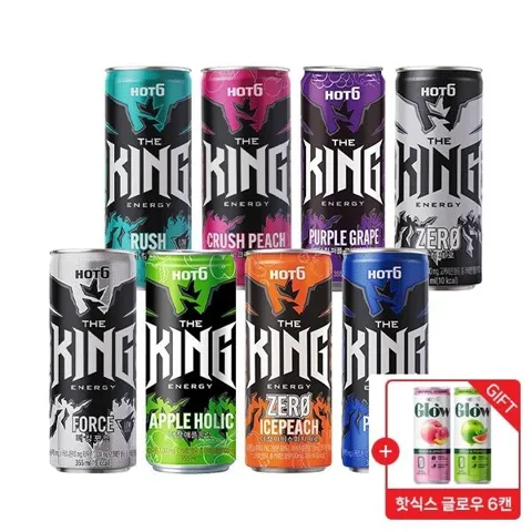 핫식스 더킹 8종 355ml 24캔 +선착순 글로우6캔 증정