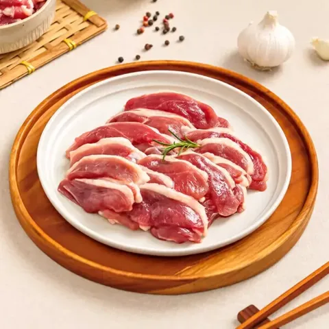 무항생제 대패 오리슬라이스 1kg