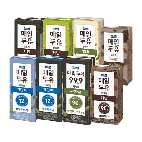 매일두유 99.9/서리태/고단백/고단백검은콩 외 190ml 48팩 골라담기