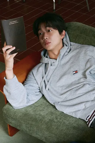 H패션) 타미진스 박시 배지 후디+페이코