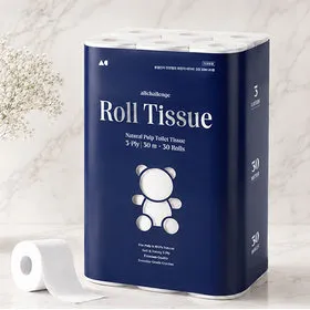 올챌린지 천연펄프 3겹 화장지 30롤