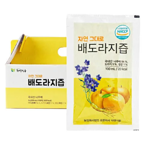 자연그대로 배도라지즙 100ml 90팩