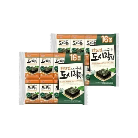 삼육김본사 천일염으로 구운 도시락김 4g 32봉