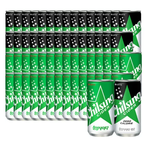 칠성사이다 제로 210ml 30캔 + 칠성사이다 210ml 30캔