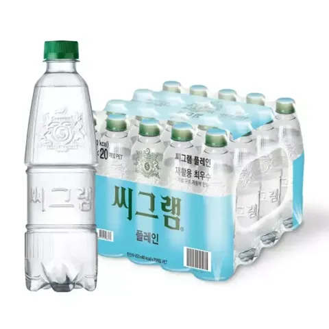 씨그램 플레인 무라벨, 450ml, 20개