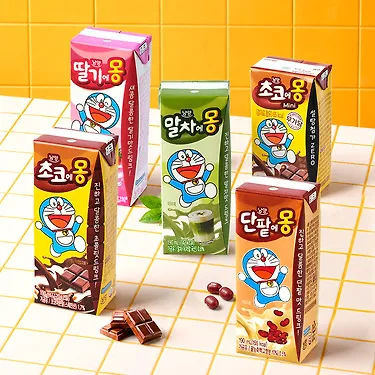 초코에몽 190ml 24개+단팥에몽 190ml 24개
