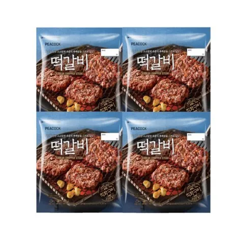 피코크 떡갈비 450g 4개