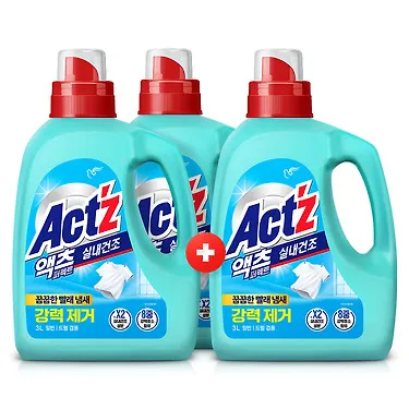 액츠 퍼펙트 세탁세제 3Lx2개+1개더p