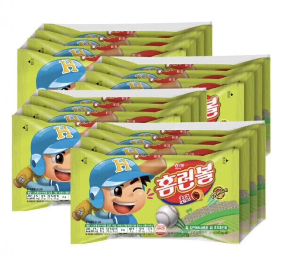 [지마켓] 홈런볼 4번들 x 4팩 (41g 16개) *2세트 (삼성카드 24,560원/무료)