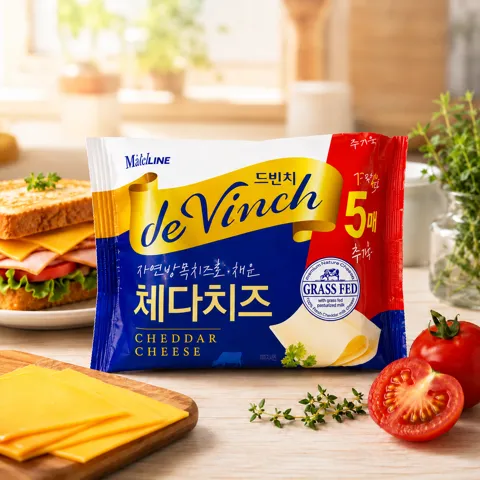 남양 드빈치 체다치즈 340g 80매