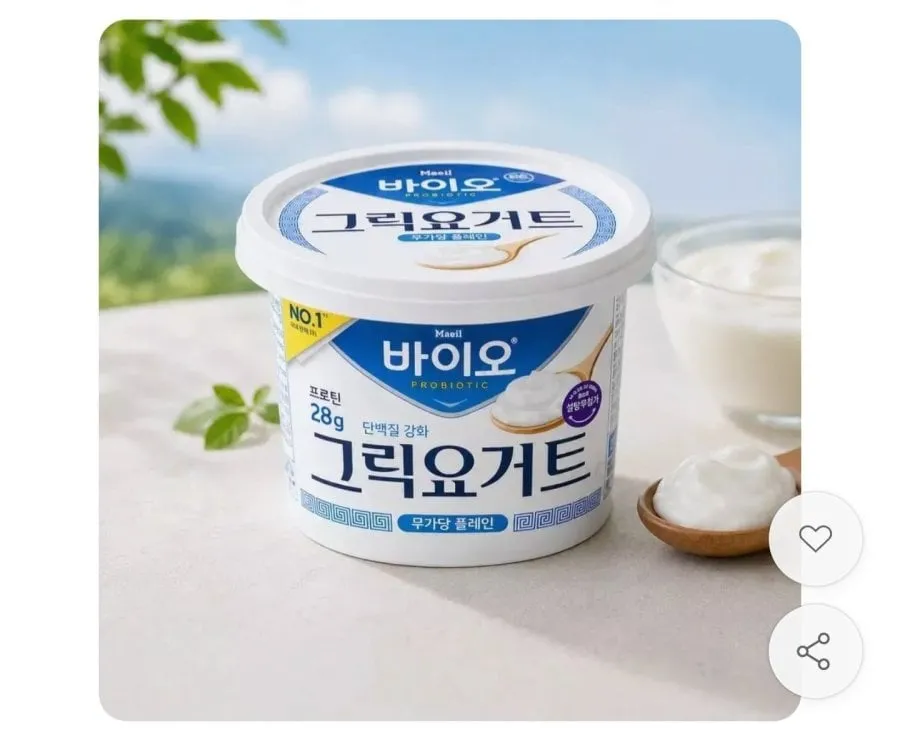 [11번가] 매일 바이오 그릭요거트 무가당 플레인 400ml 6개 (16,800원/무료)