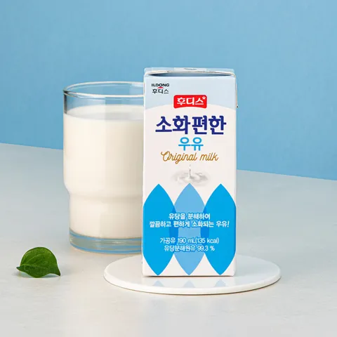 후디스 소화 편한 우유 오리지널 190ml 24개