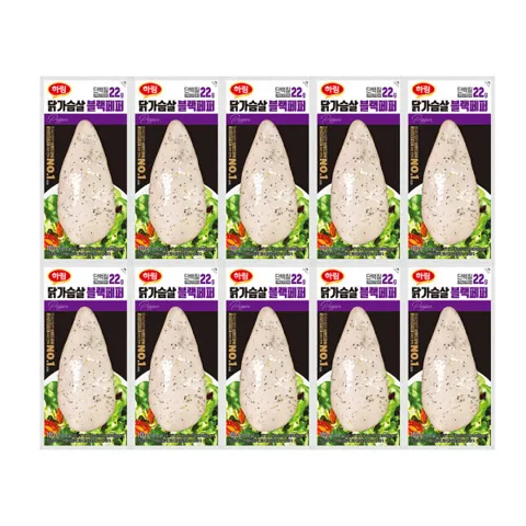 하림 닭가슴살 블랙페퍼맛 100g x 10개입