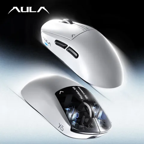 AULA kunlun X5 독슈스 햅틱 마우스 paw3955 8k