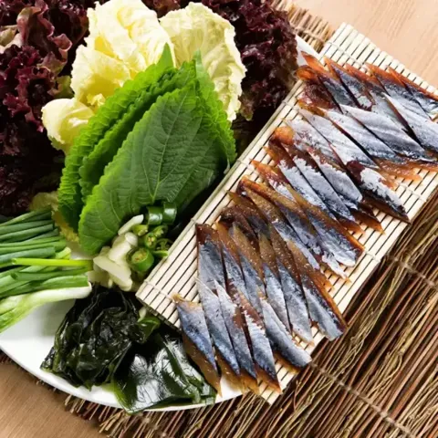 구룡포 햇 과메기 5미 10쪽 야채세트