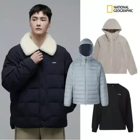 내셔널지오그래픽 와펜 세미오버핏 롱 슬리브 티셔츠