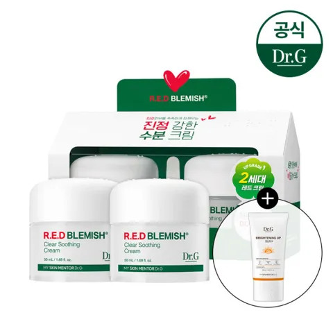 닥터지 레드 블레미쉬 클리어 수딩크림 50ml 2개+선크림 20ml