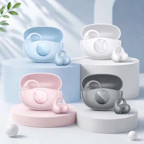 QCY C50I 무선 블루투스 이어폰 AI 오픈형 이어클립 1+1