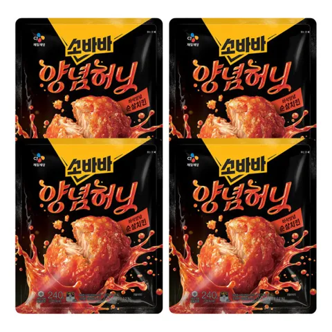 고메 소바바 양념 순살 240g 4개